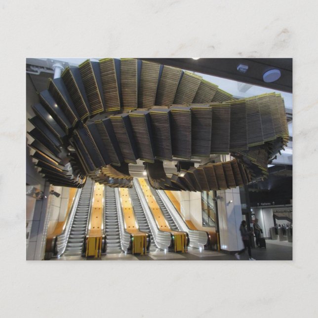 Interloop Installation at Wynyard Station Postcard (Front)