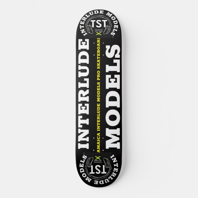 INTERLUDE MODELS  JMT 8 1/4" Skateboard Deck (Front)