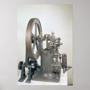 Internal combustion engine, 1876 poster