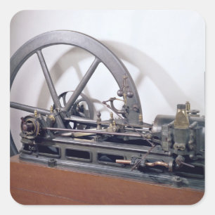 Internal combustion engine square sticker