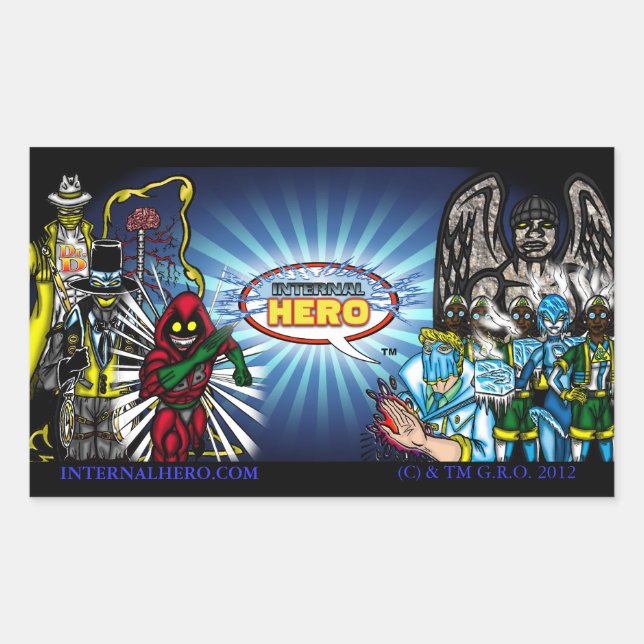 Internal Hero Character Banner sticker (Front)