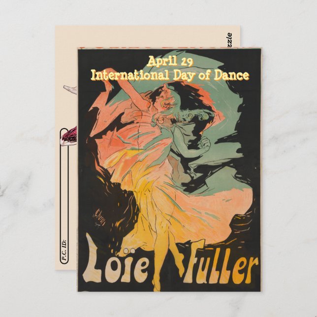 Internation Day of Dance - Modern Dance Fine Art  Postcard (Front/Back)