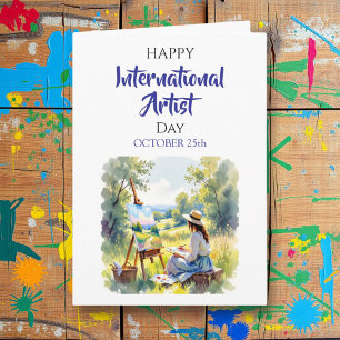 International Artist Day October 25th Card