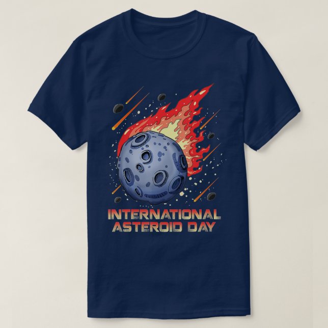 International Asteroid Day June 30 Astronomy Meteo T-Shirt (Design Front)