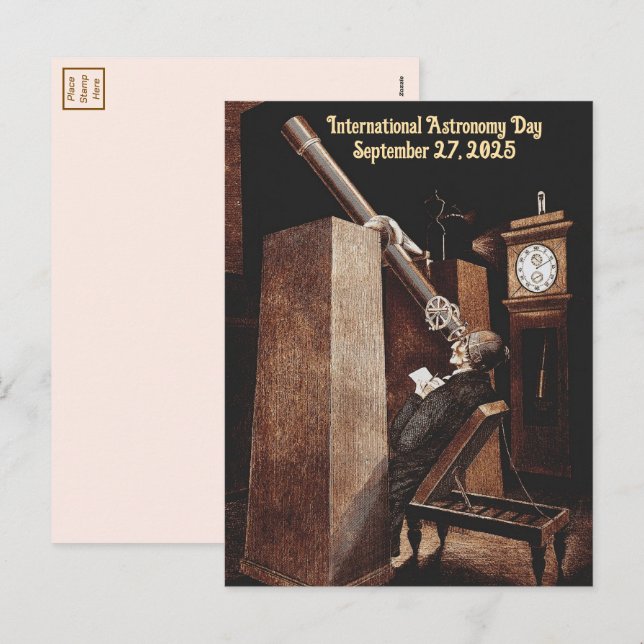 International Astronomy Day  Holiday Postcard (Front/Back)