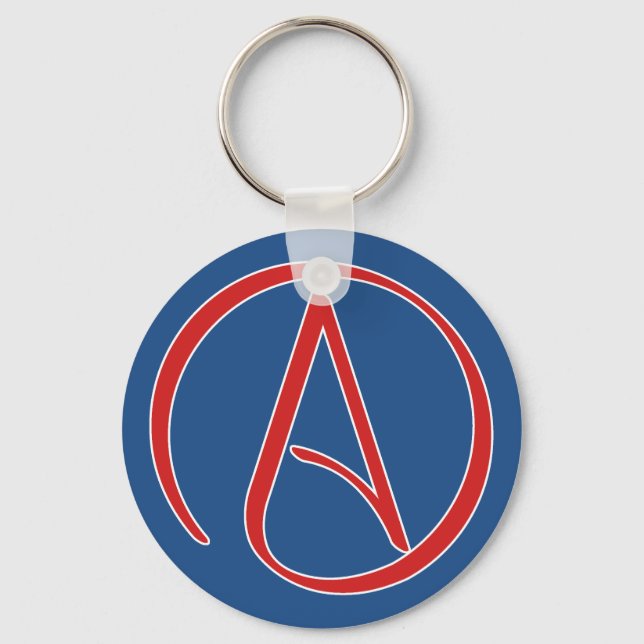 International Atheist Symbol Key Ring (Front)