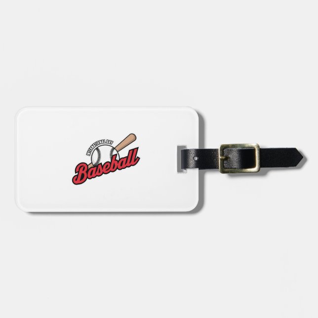 International Baseball Day Logo Luggage Tag (Front Horizontal)