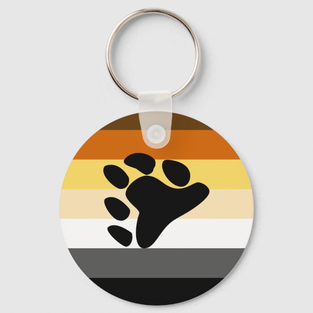 International Bear Brotherhood Pride Flag  Key Ring (Front)
