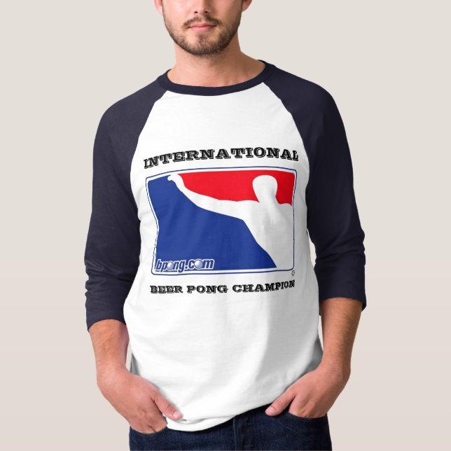 International Beer Pong Champion 3/4 sleeve T-Shirt (Front)