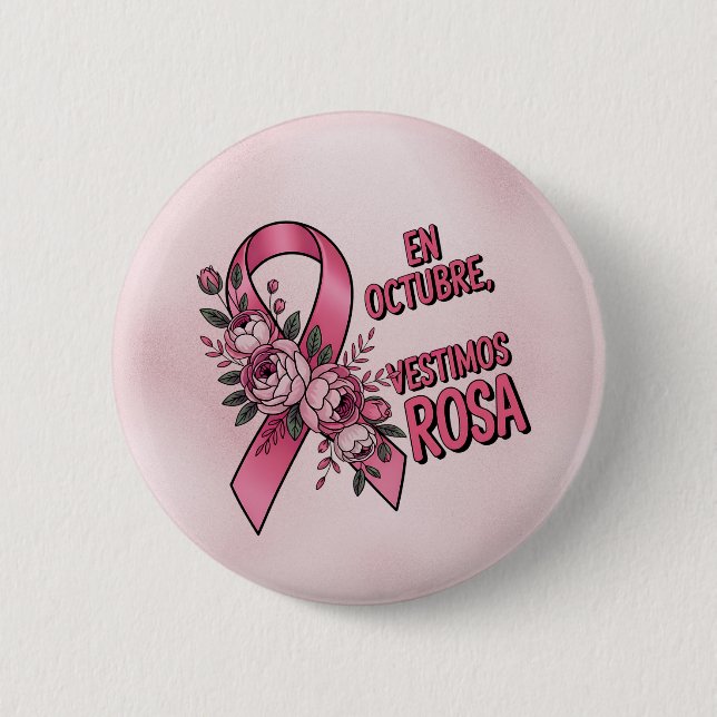 International Breast Cancer Day 6 Cm Round Badge (Front)