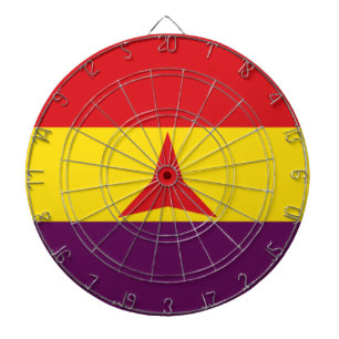 International Brigades Flag (Spanish Civil War) Dartboard