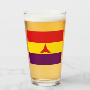 International Brigades Flag (Spanish Civil War) Glass