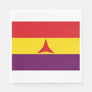 International Brigades Flag (Spanish Civil War) Napkin