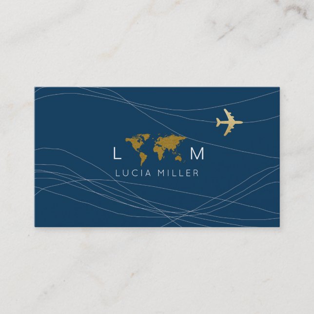 International Business Card for a Travel Agent (Front)