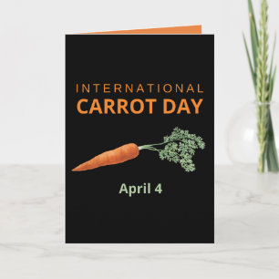 International Carrot Day April 4 Card