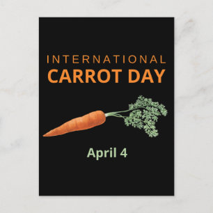 International Carrot Day April 4 Postcard