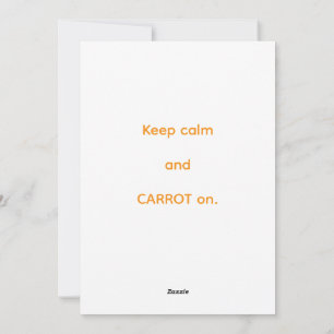 International Carrot Day Holiday Card