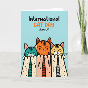 International Cat Day Card