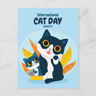 International Cat Day Postcard