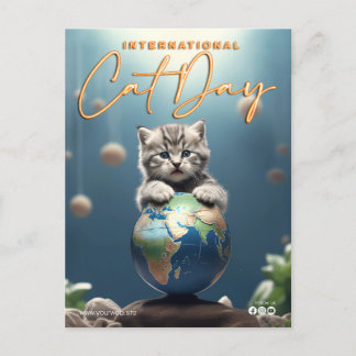International Cat Day Postcard