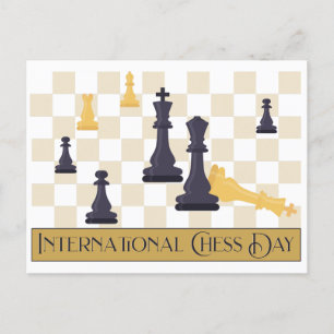 International Chess Day T-Shirt Postcard