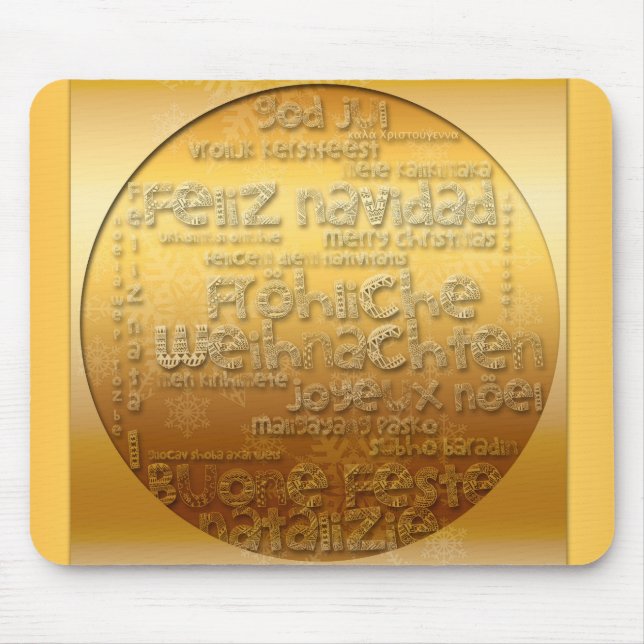 International Christmas Weihnachten Mousepad (Front)