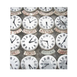 International Clocks Notepad