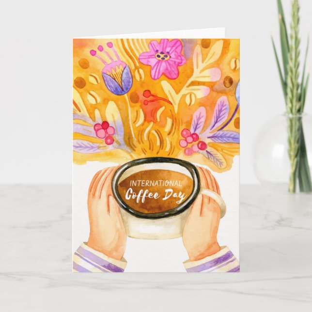 International Coffee Day Card (Front)