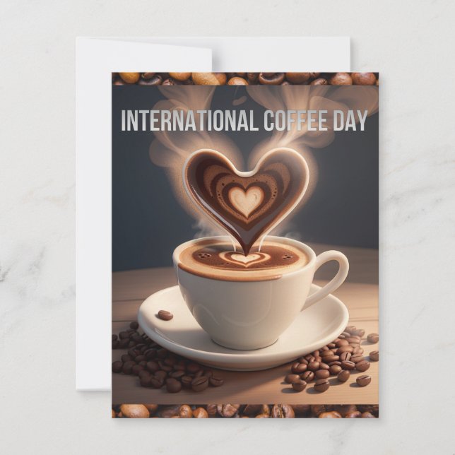 International Coffee Day Card (Front)
