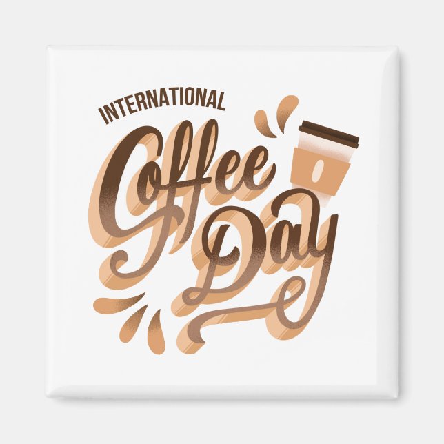 International Coffee Day Magnet (Front)