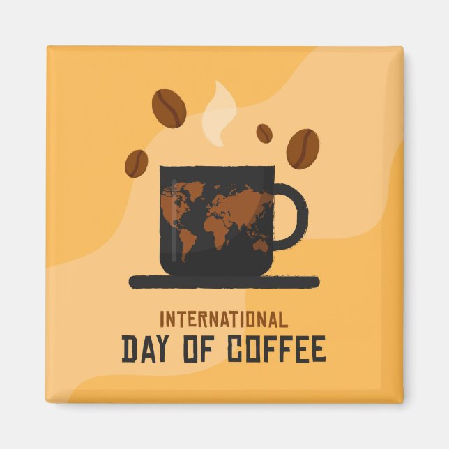 International Coffee Day Magnet (Front)