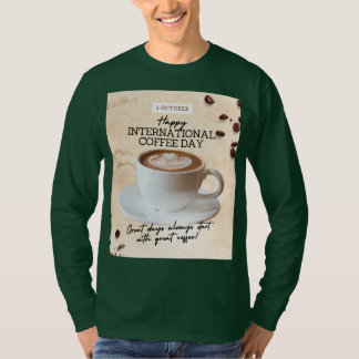 International Coffee Day men's tshirt design
