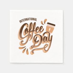 International Coffee Day Napkin