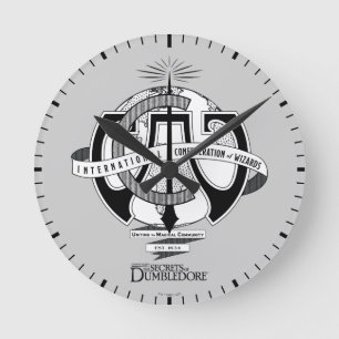 International Confederation of Wizards Logo Round Clock