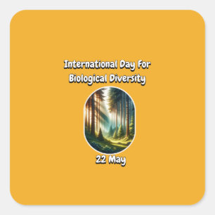 International day for Biological Diversity Square Sticker