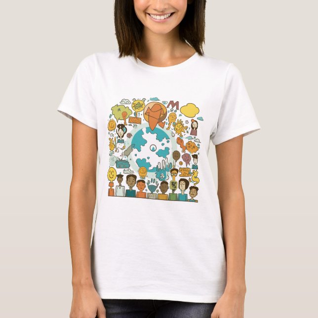 International Day for Dialogue Design T-Shirt (Front)