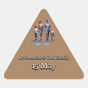 International Day of Families Triangle Sticker
