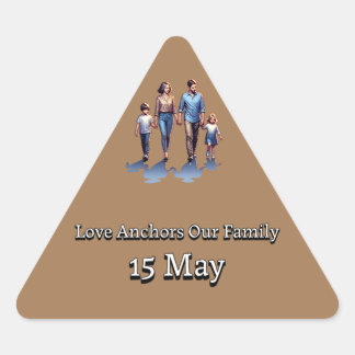 International Day of Families Triangle Sticker