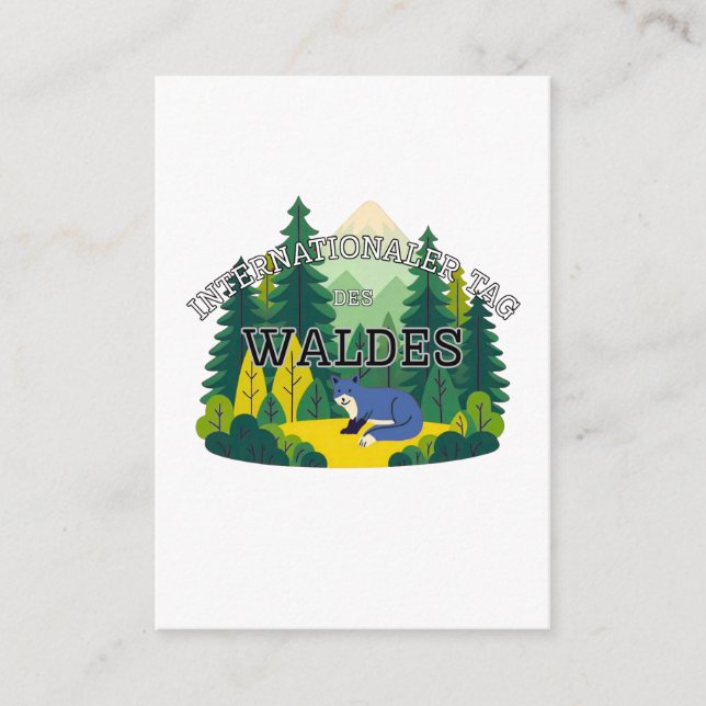 International Day of Forest in German Enclosure Card (Front)