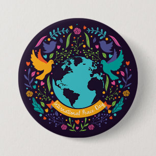 International Day of Peace 7.5 Cm Round Badge