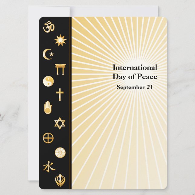 International Day of Peace Card (Front)