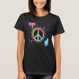 International Day Of Peace Colourful Peace Sign Ma T-Shirt