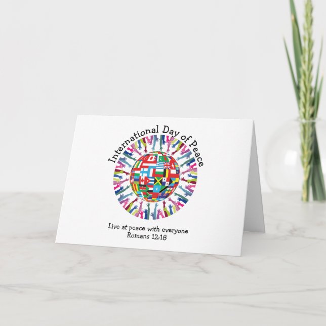 International Day Of Peace Holiday Card (Front)
