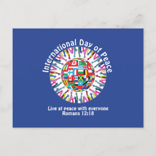International Day Of Peace  Holiday Postcard