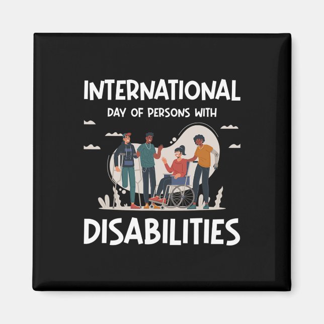 International Day Of Person With Disabilities  Magnet (Front)
