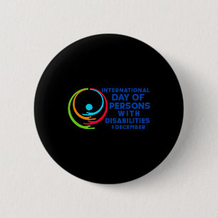 International Day of Persons with Disabilities 2 6 Cm Round Badge