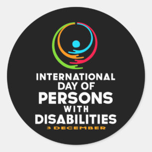 International Day of Persons with Disabilities 3 Classic Round Sticker