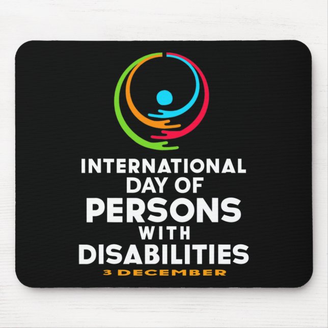International Day of Persons with Disabilities 3 Mouse Pad (Front)