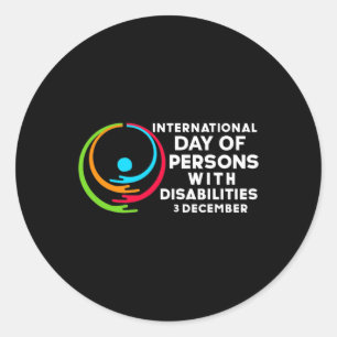 International Day of Persons with Disabilities 7 Classic Round Sticker