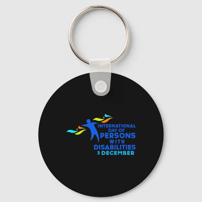 International Day of Persons with Disabilities  Key Ring (Front)